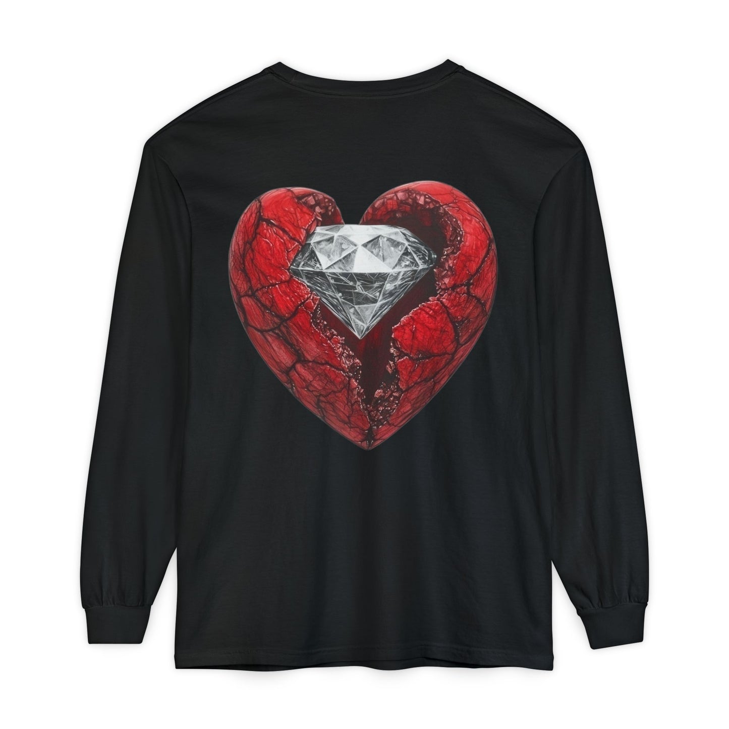 Diamond Heart Long Sleeve Tee