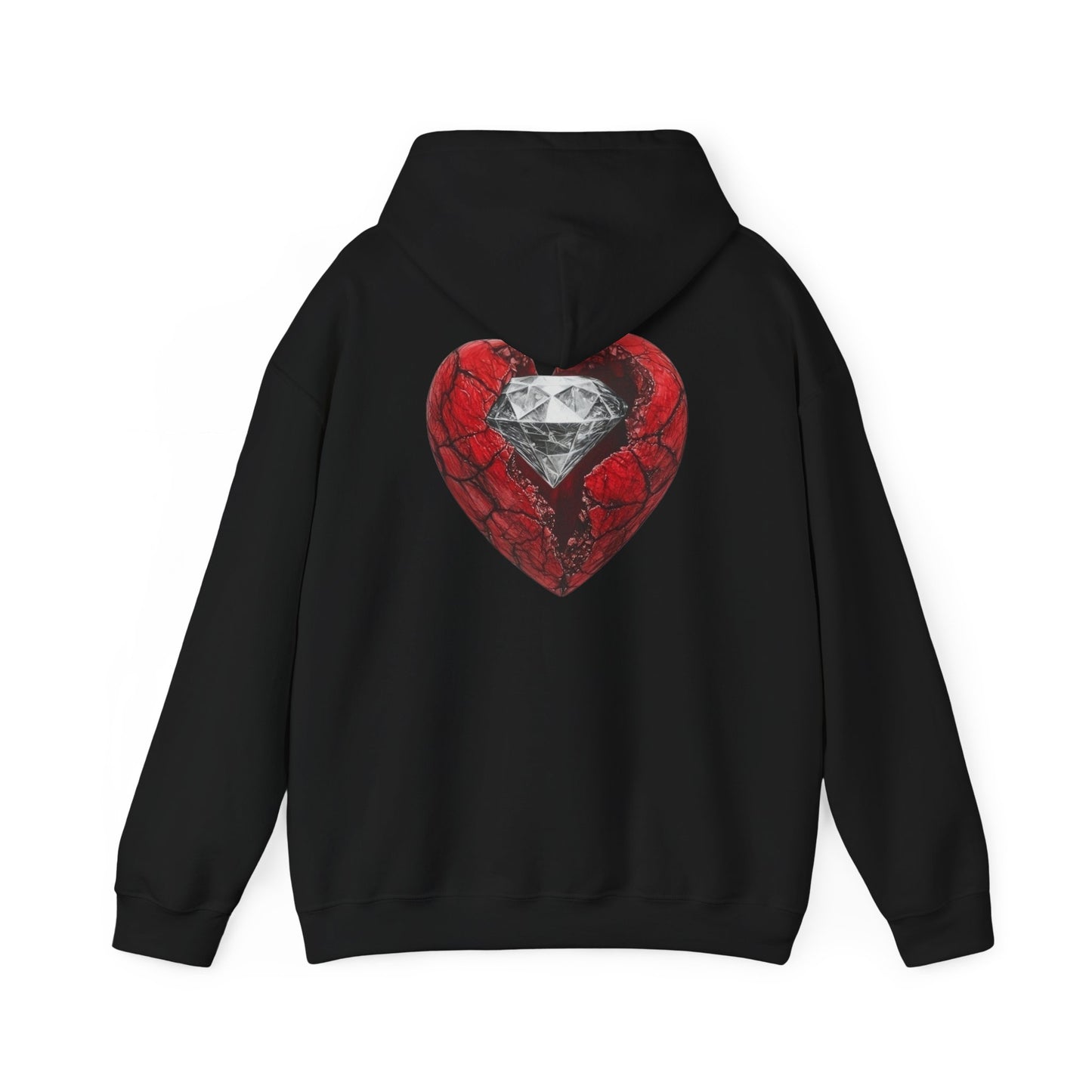 Diamond Heart Hooded Sweatshirt