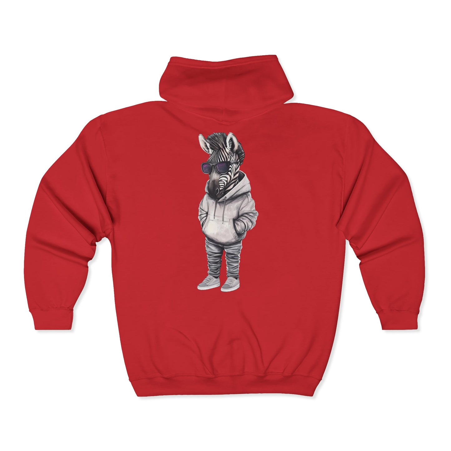 Chill Zebra Full Zipper Hoodie