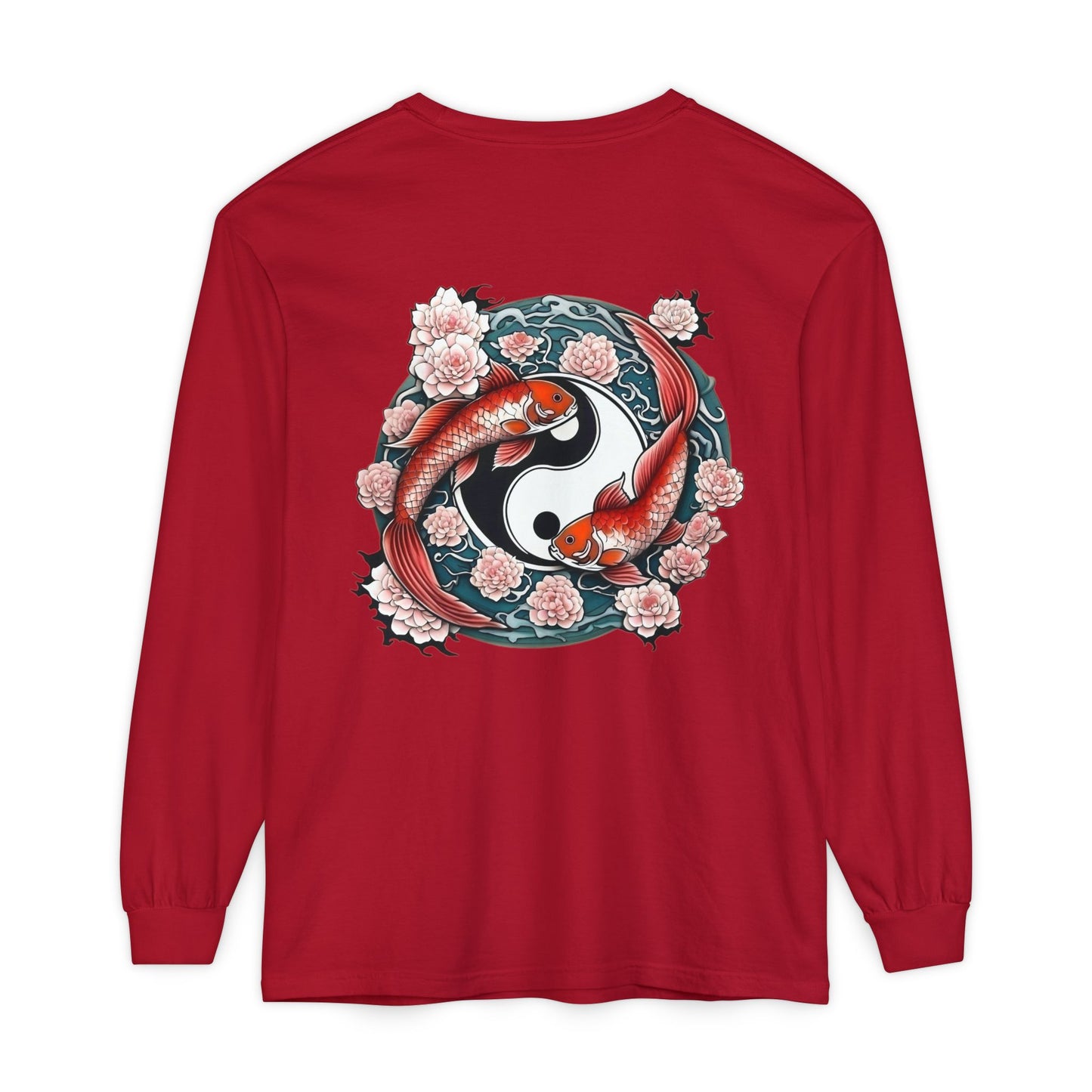 Koi Fish Yin Yang Long Sleeve T-Shirt