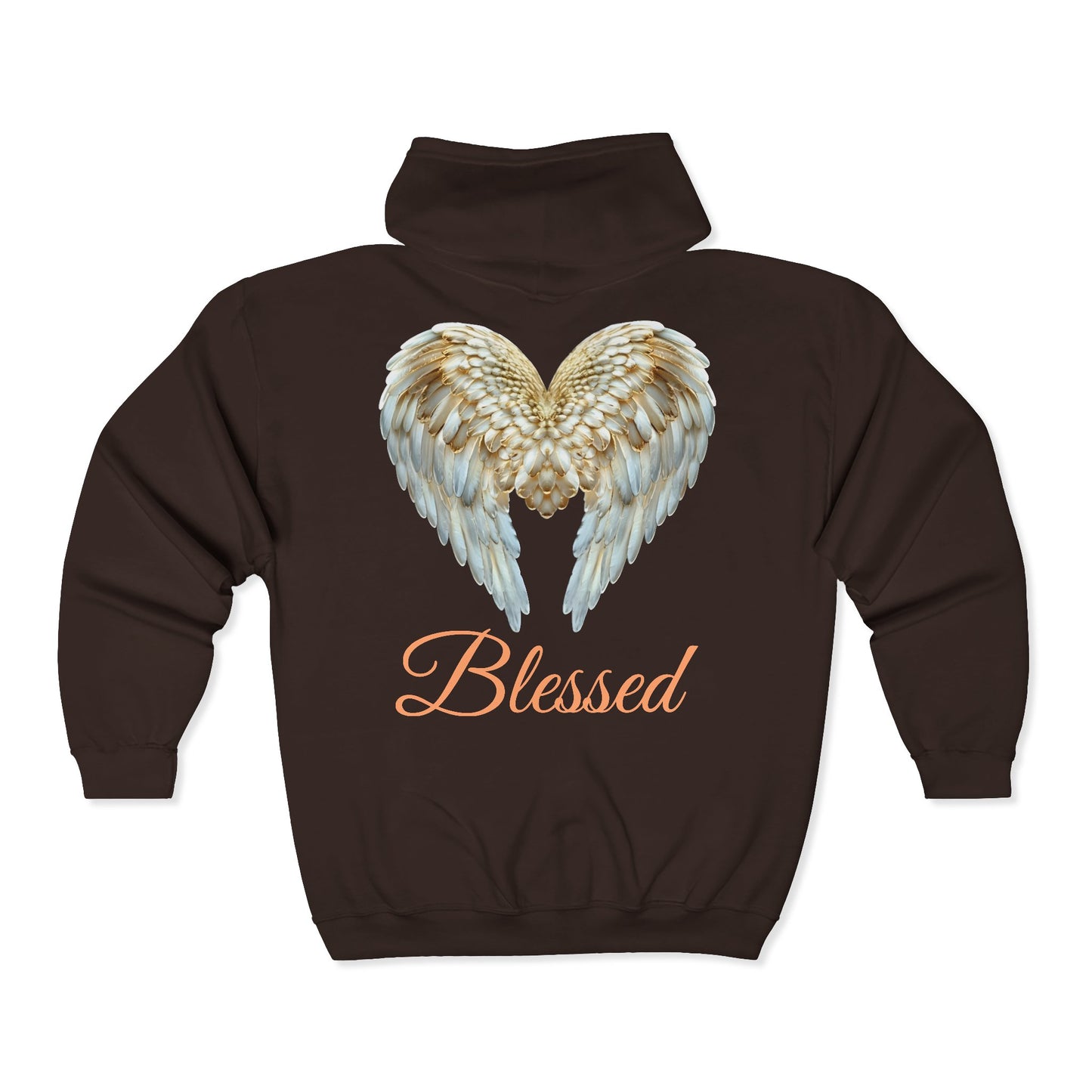 Blessed Angel Wing  Full Zipper Hoodie