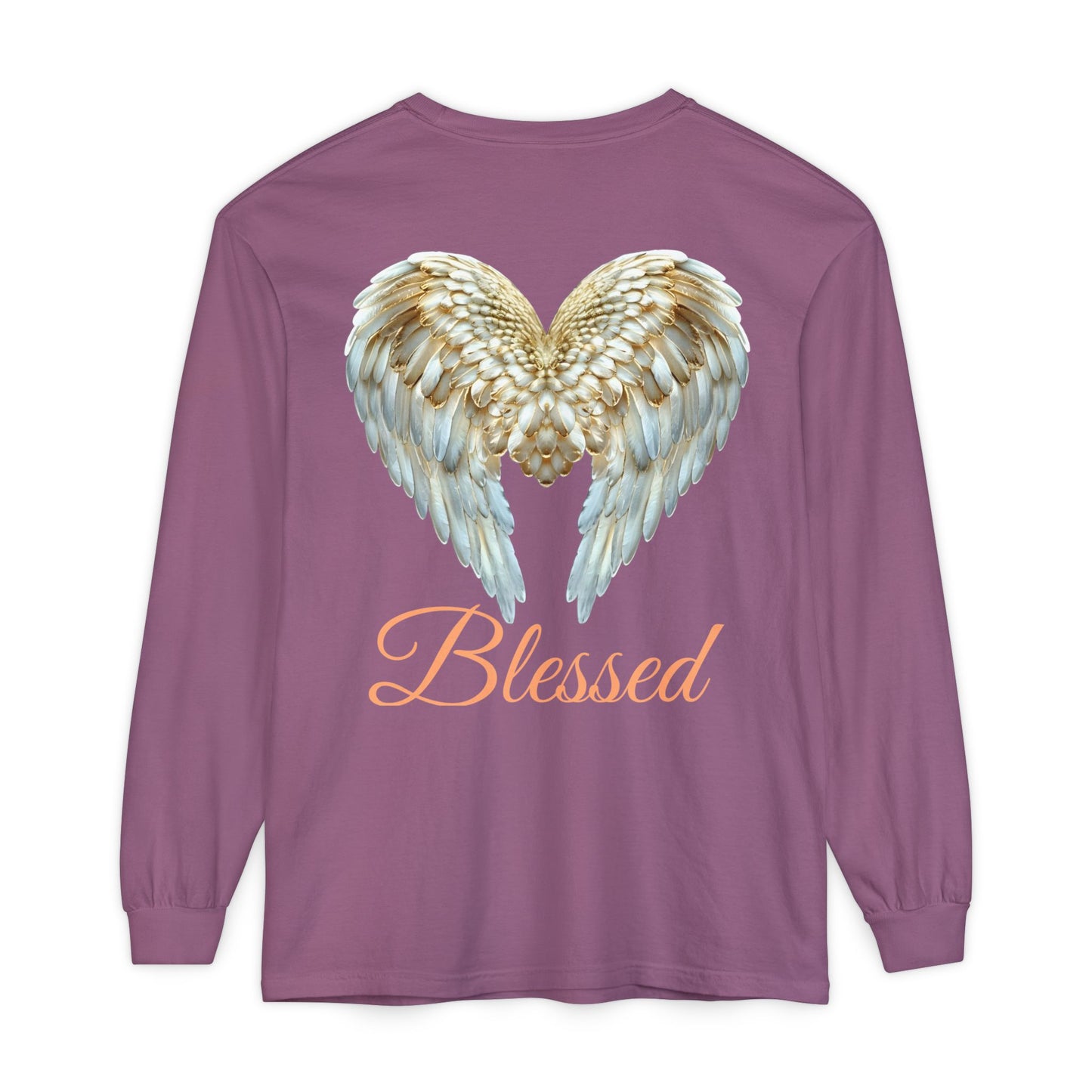 Blessed Angel Wing Long Sleeve T-Shirt