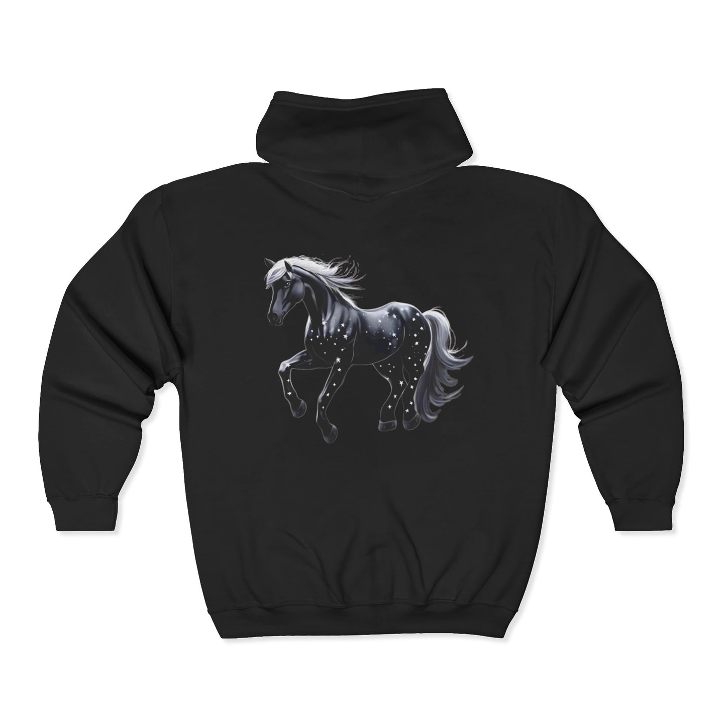 Stars Horse Full Zipper Hoodie