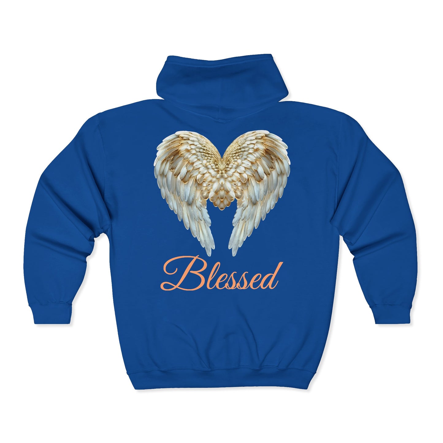 Blessed Angel Wing  Full Zipper Hoodie