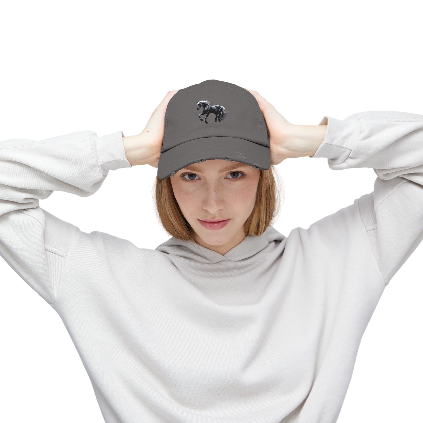 Stars Horse Distressed Cap
