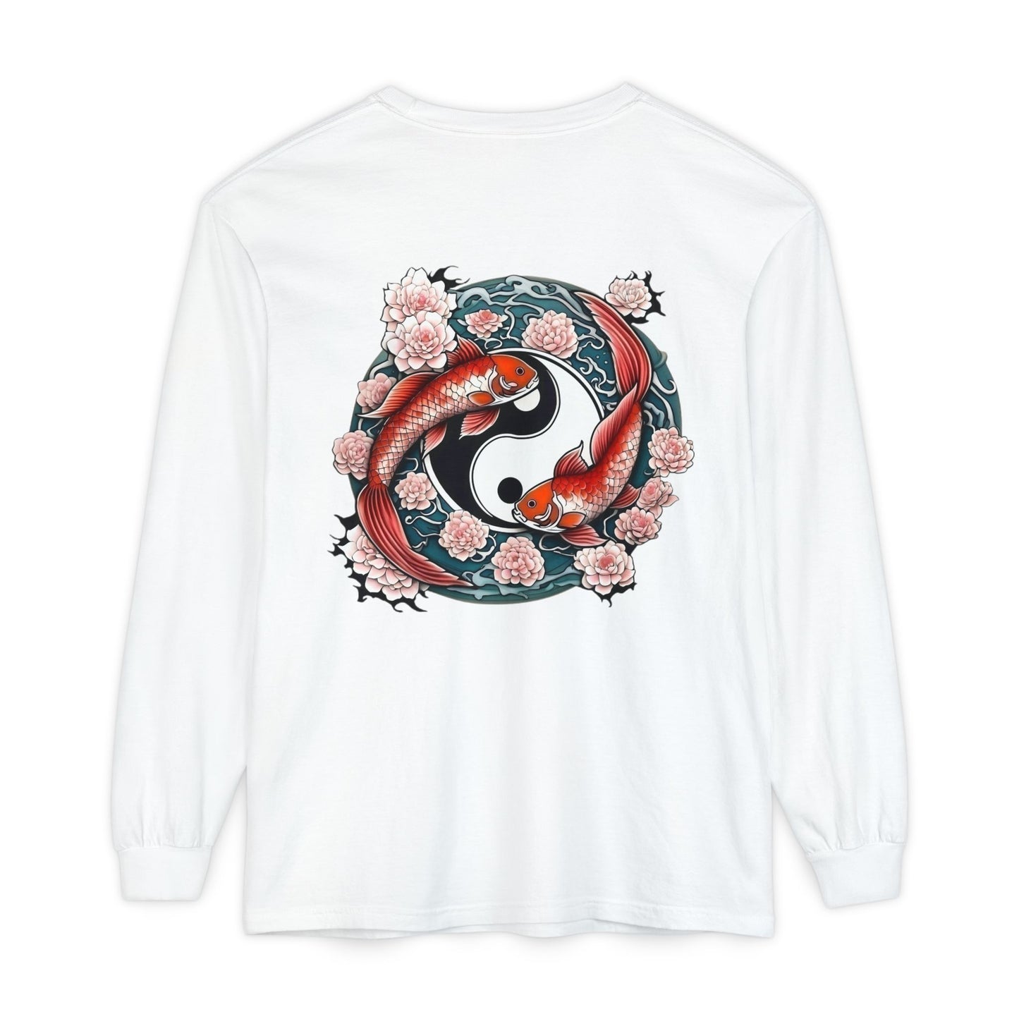 Koi Fish Yin Yang Long Sleeve T-Shirt