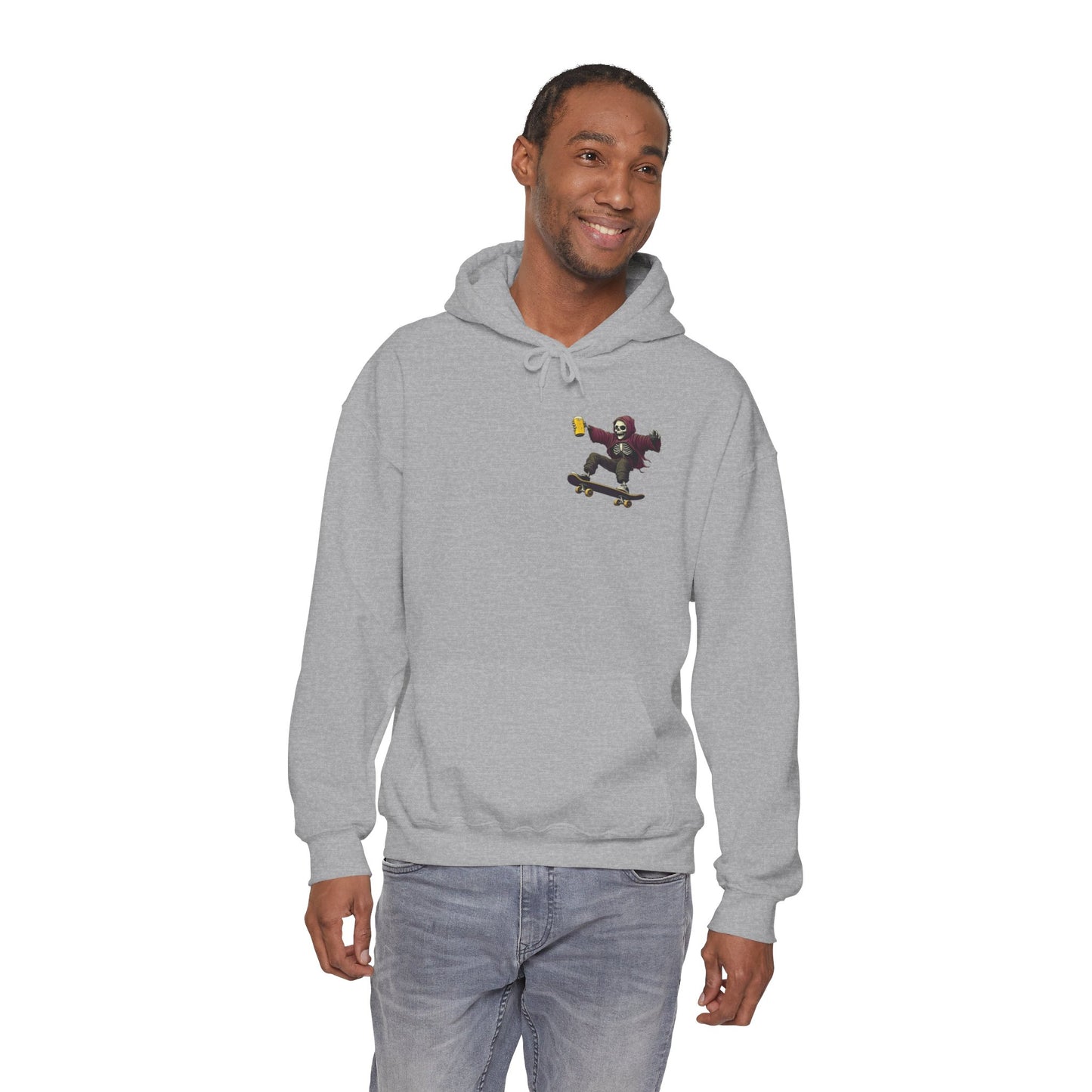 Skateboard Skeleton Hooded Sweatshirt