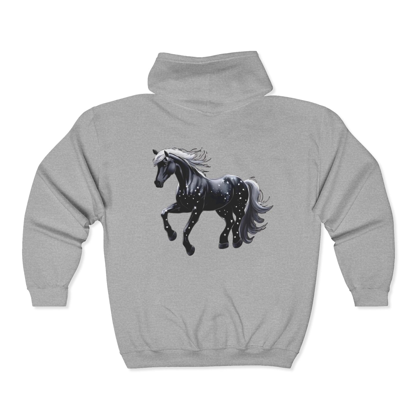 Stars Horse Full Zipper Hoodie