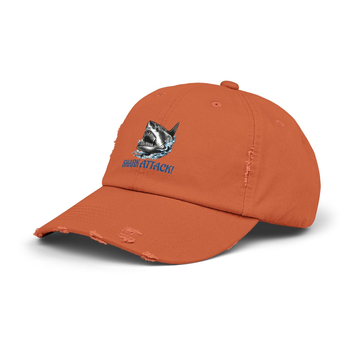 Shark Attack Distressed Cap