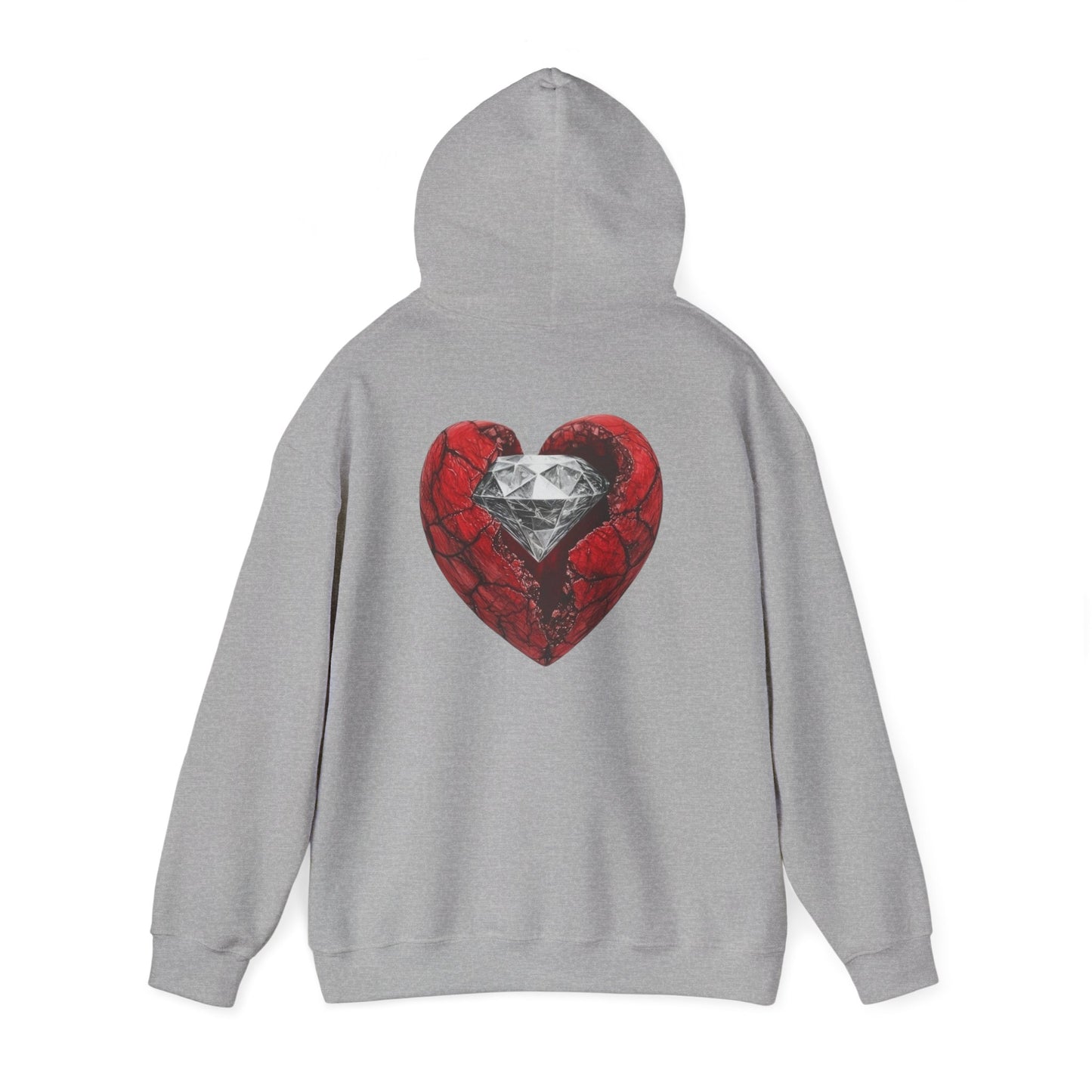 Diamond Heart Hooded Sweatshirt