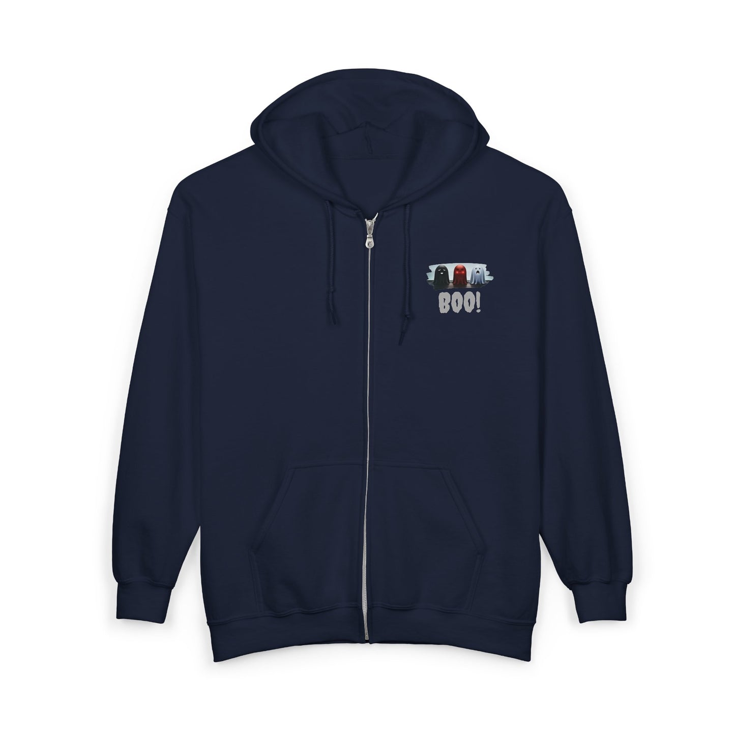 Ghost BOO! Full Zipper Hoodie
