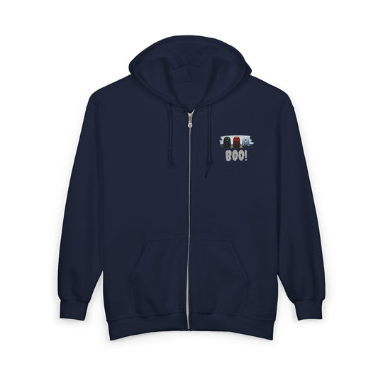 Ghost BOO! Full Zipper Hoodie