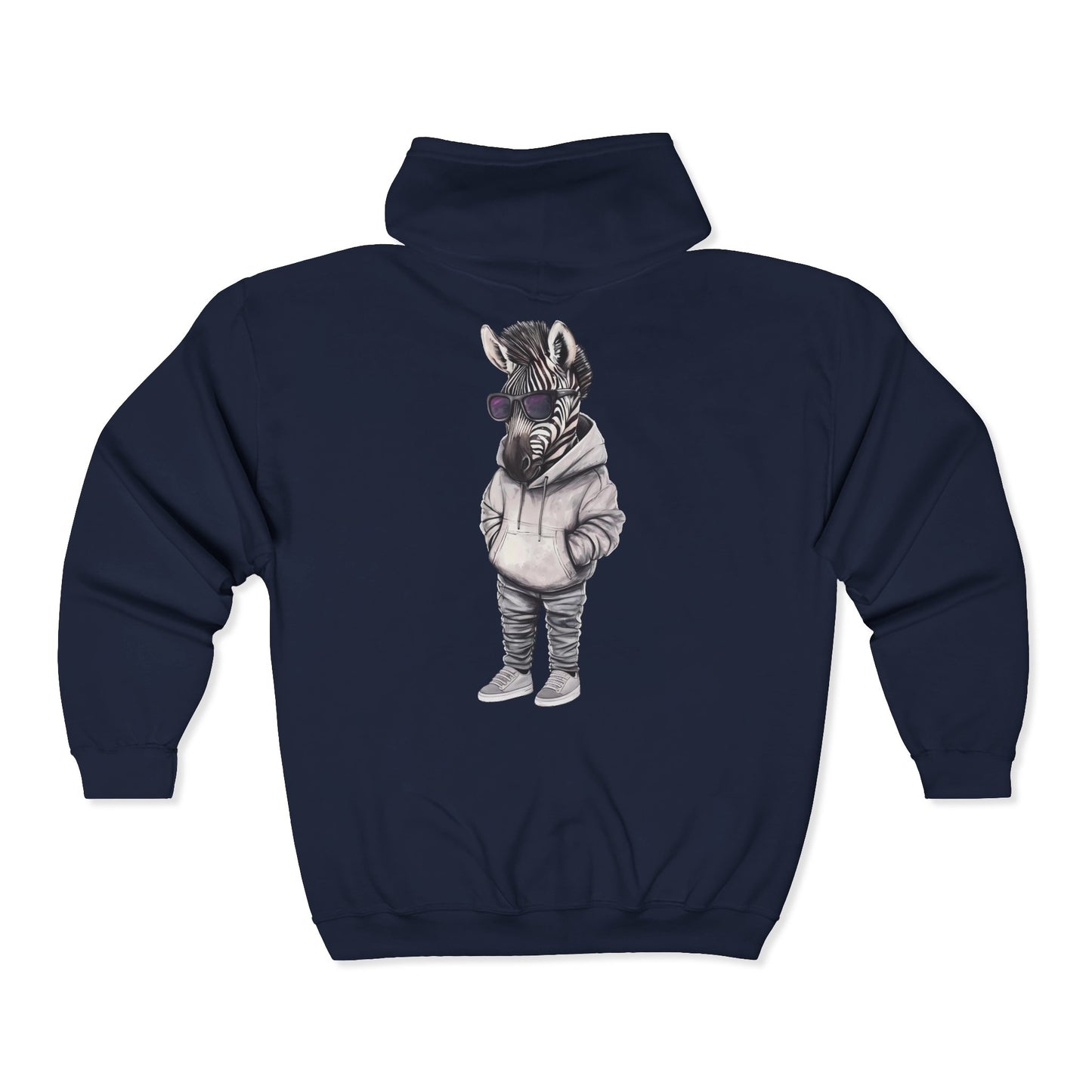 Chill Zebra Full Zipper Hoodie