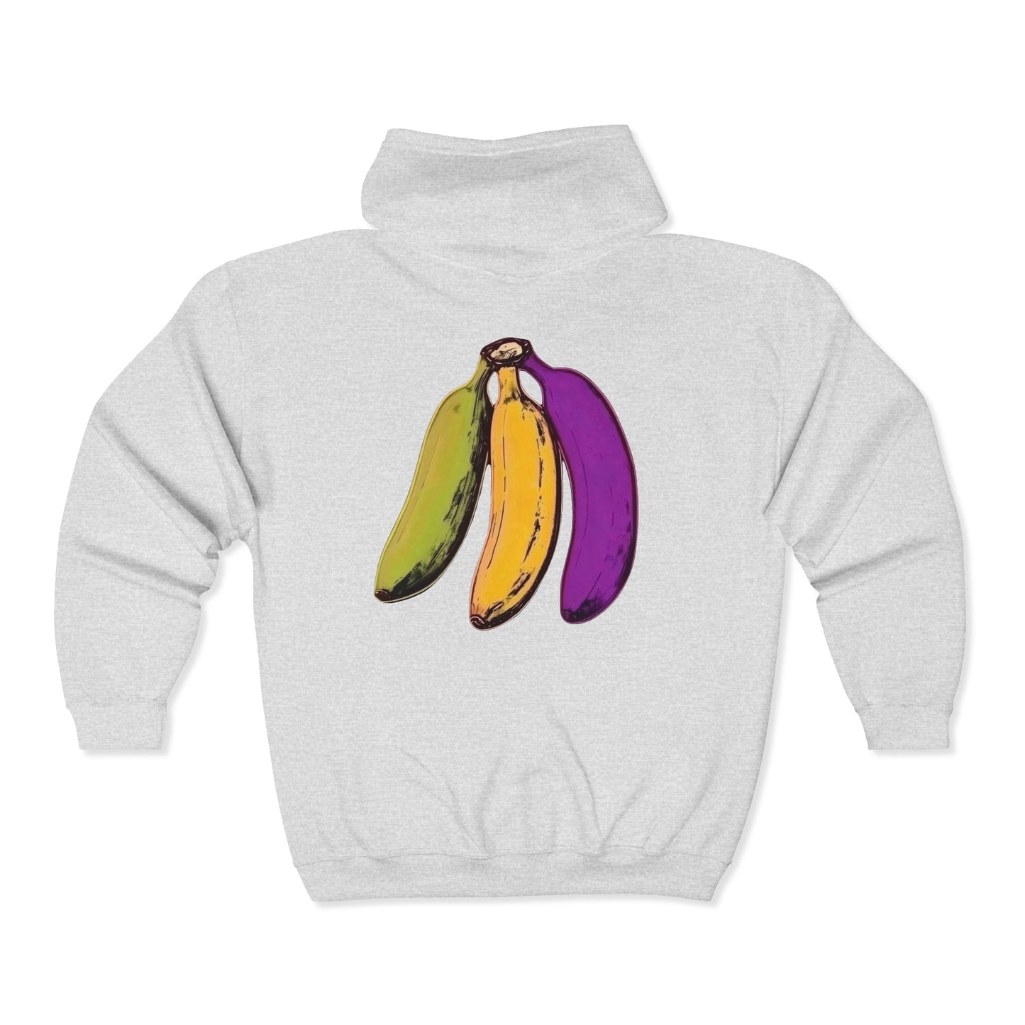 Tropical Bananas Full Zipper Hoodie