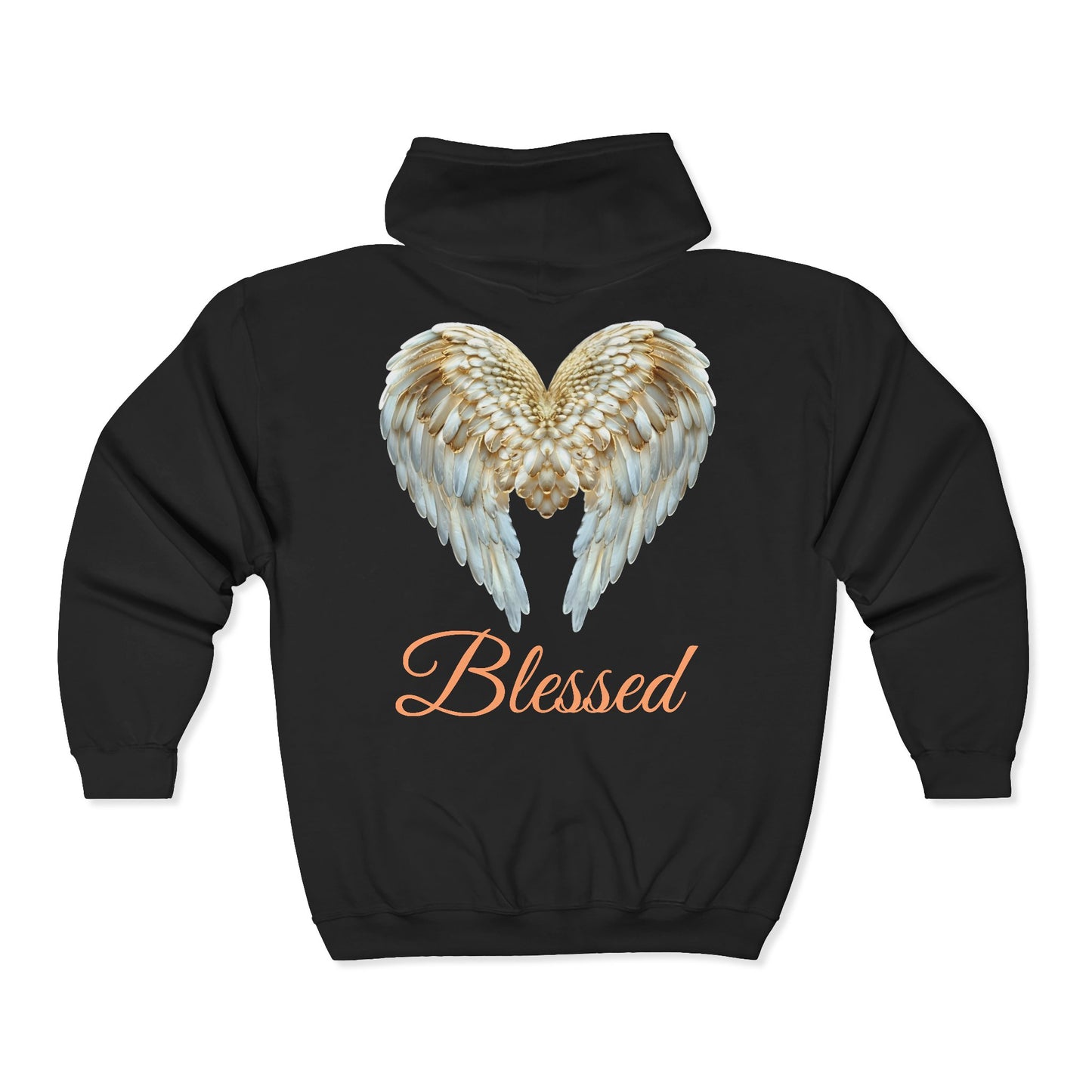 Blessed Angel Wing  Full Zipper Hoodie