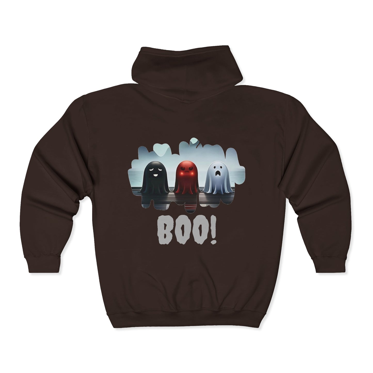 Ghost BOO! Full Zipper Hoodie
