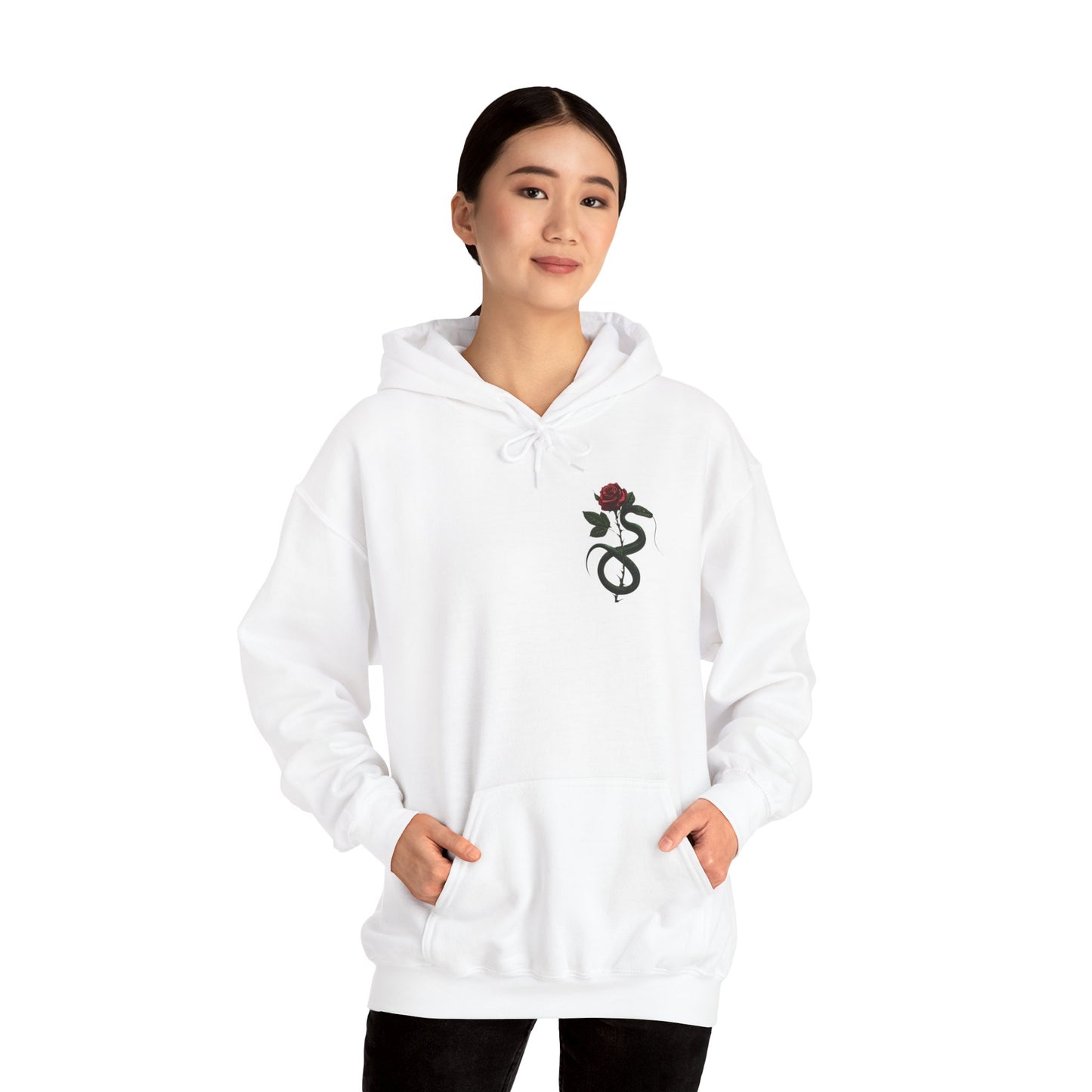 Snake Rose Hooded Sweatshirt
