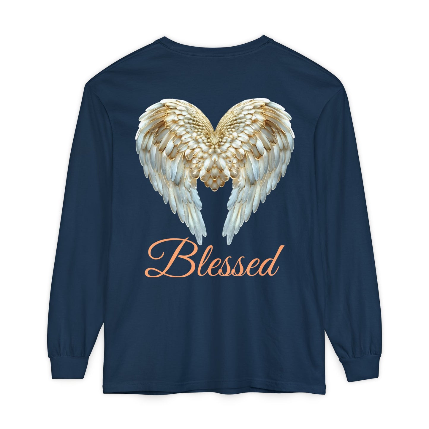 Blessed Angel Wing Long Sleeve T-Shirt