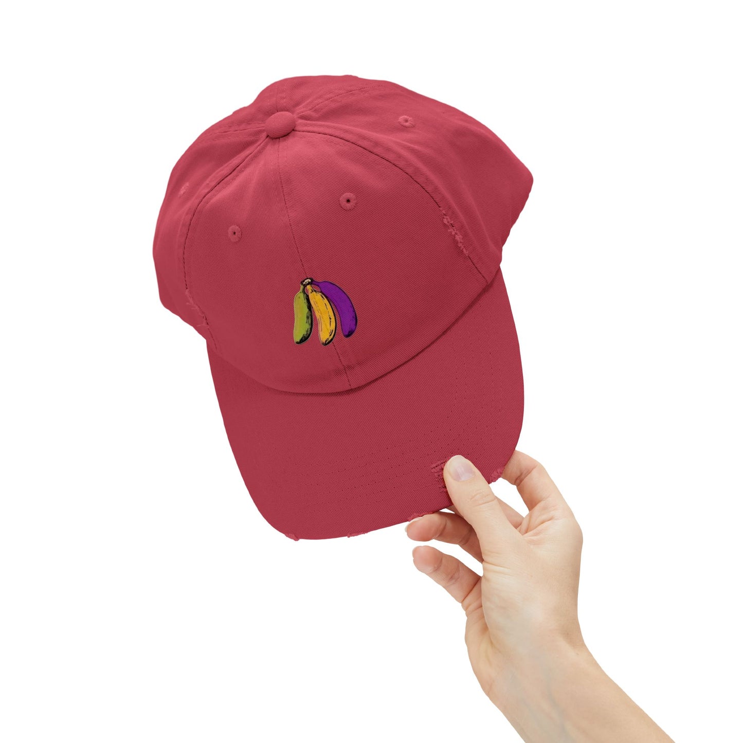 Tropical Bananas Distressed Cap