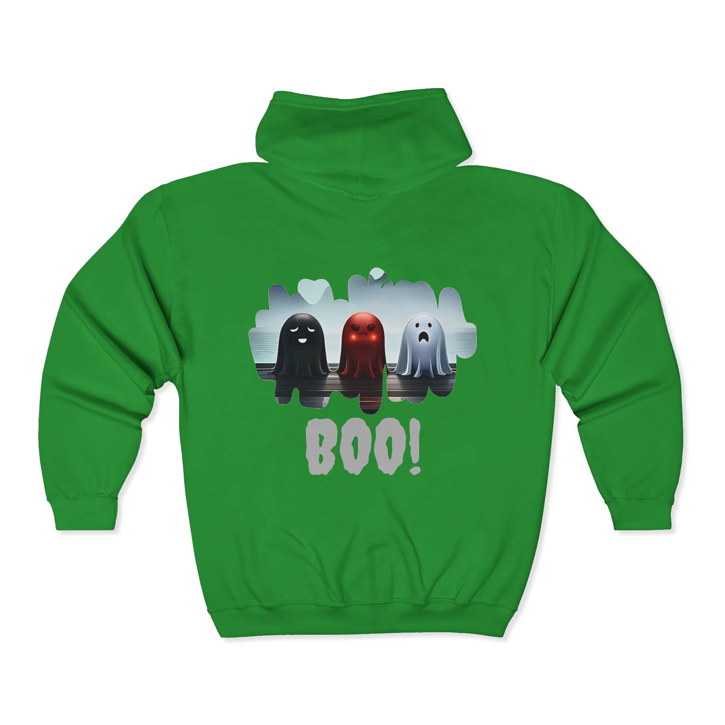 Ghost BOO! Full Zipper Hoodie