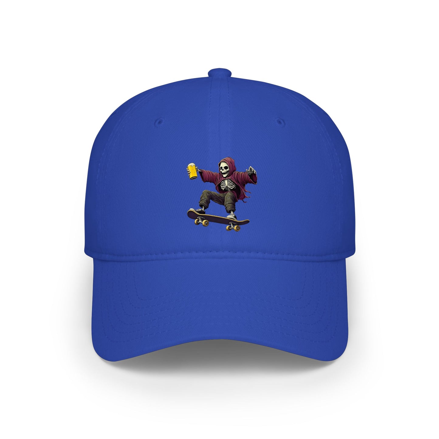 Skateboard Skeleton Baseball Cap