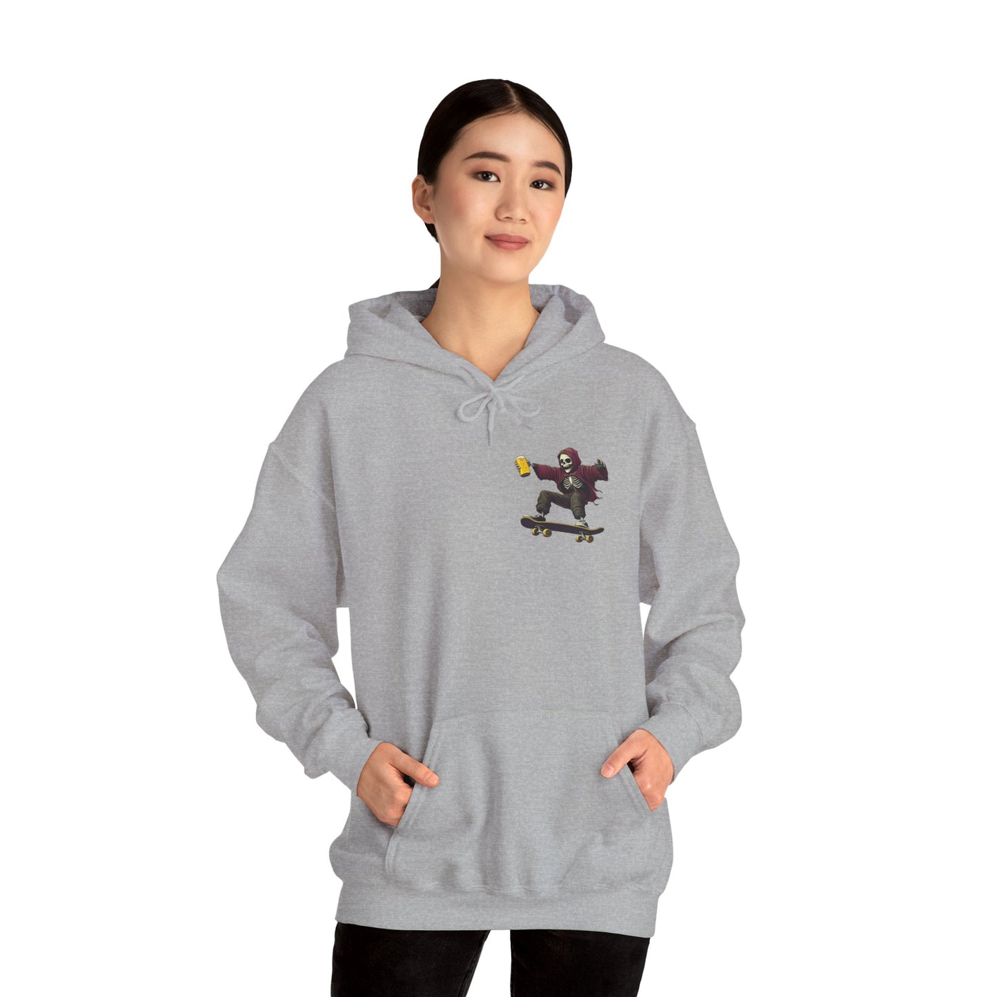 Skateboard Skeleton Hooded Sweatshirt