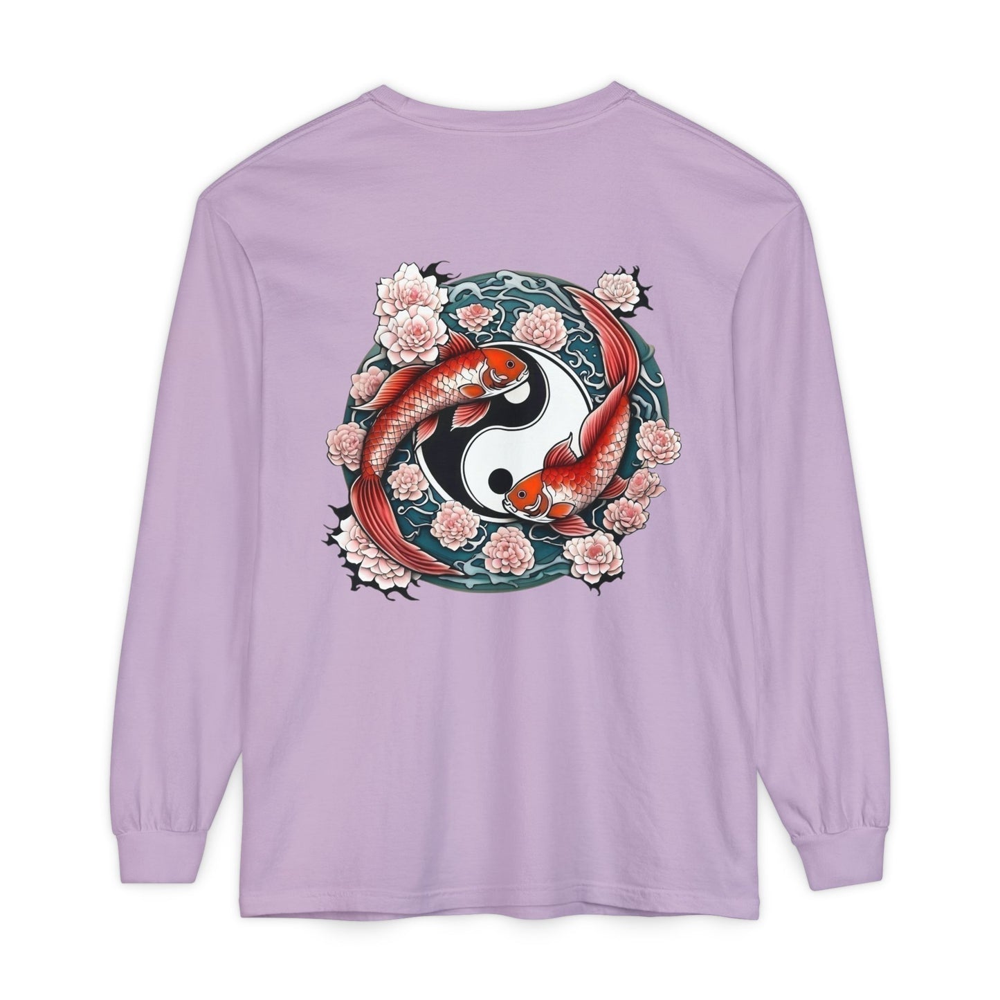 Koi Fish Yin Yang Long Sleeve T-Shirt