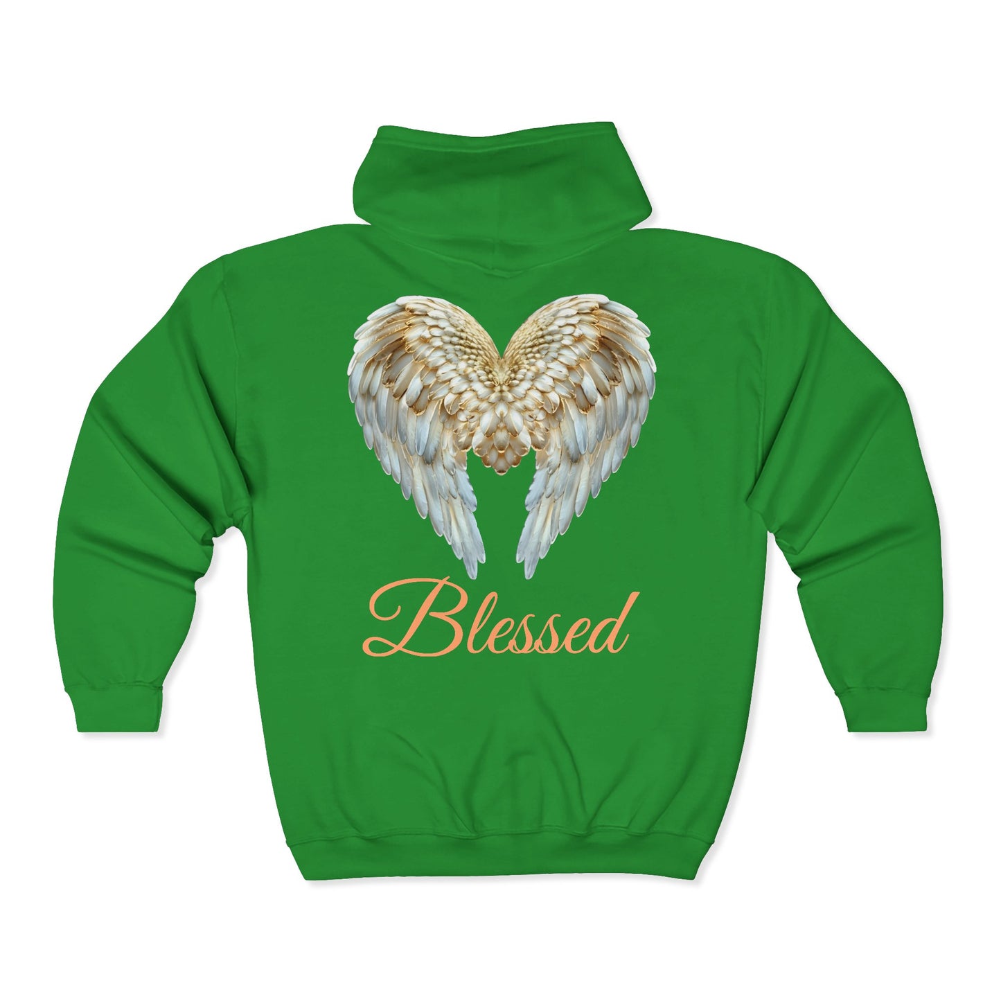 Blessed Angel Wing  Full Zipper Hoodie