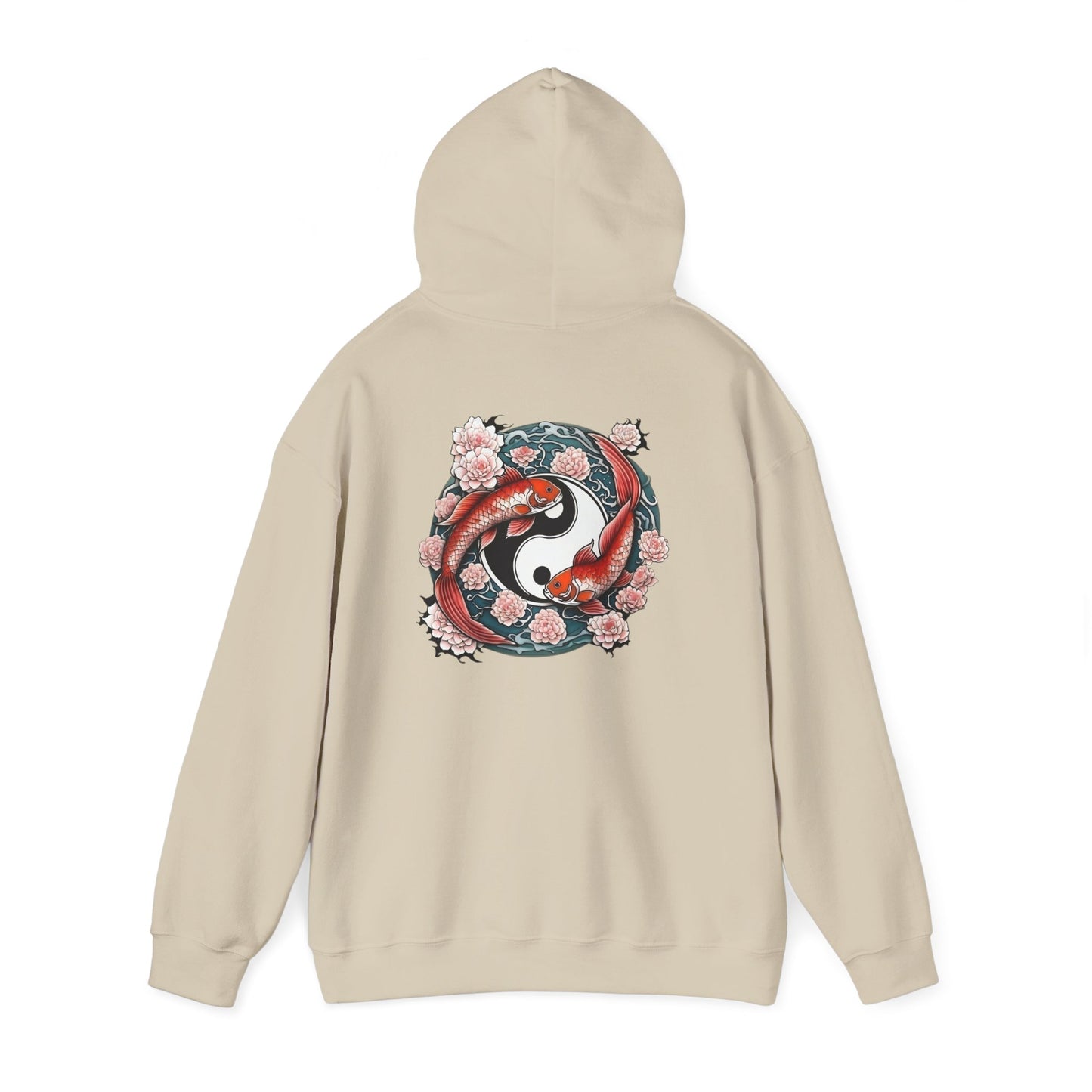 Koi Fish Yin Yang Hooded Sweatshirt