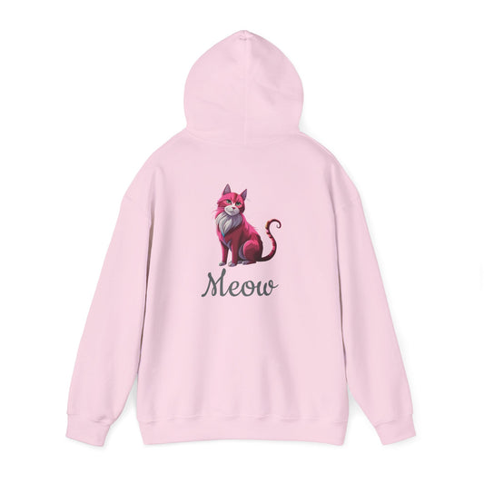 Pink Cat Hooded Sweatshirt