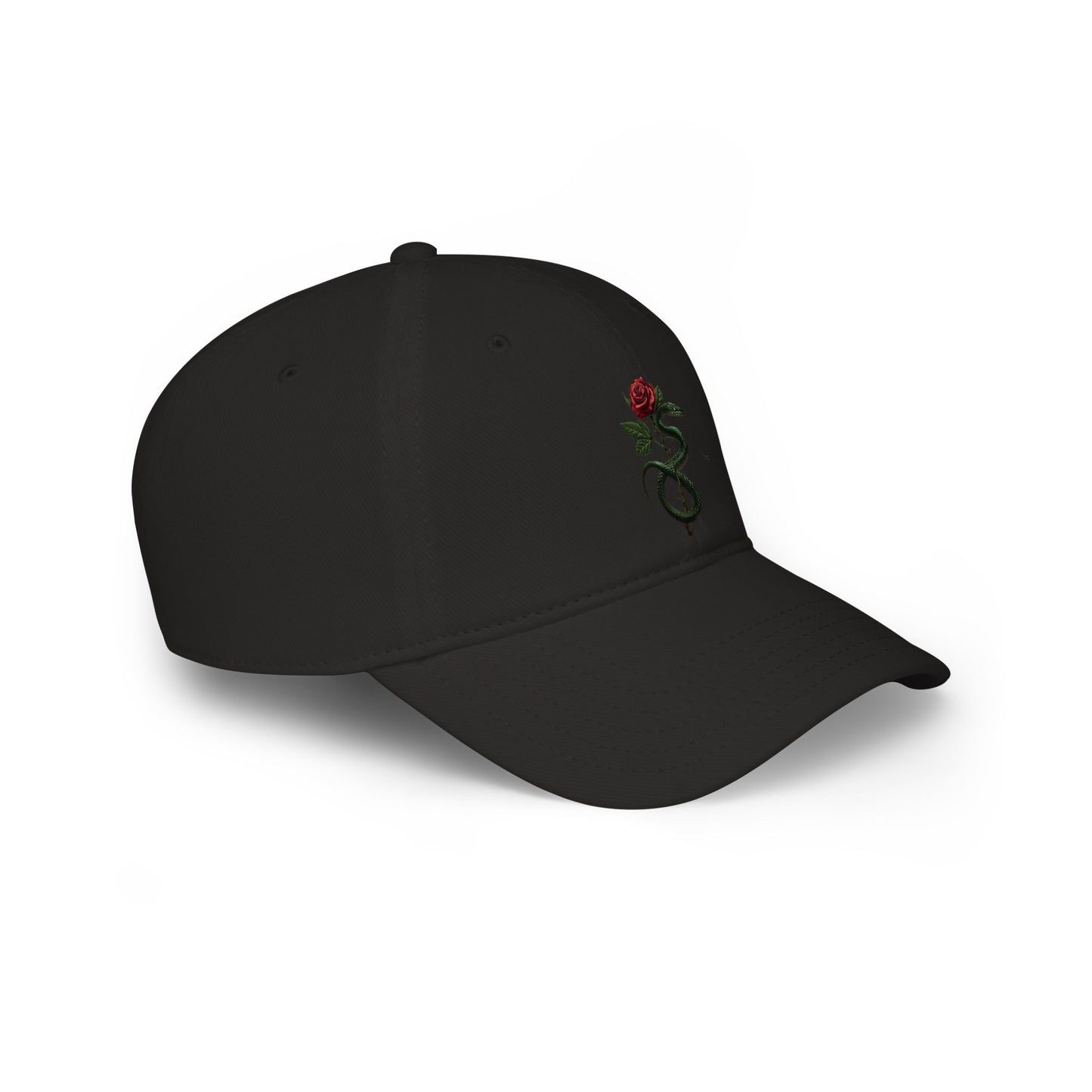 Snake Rose Baseball Cap
