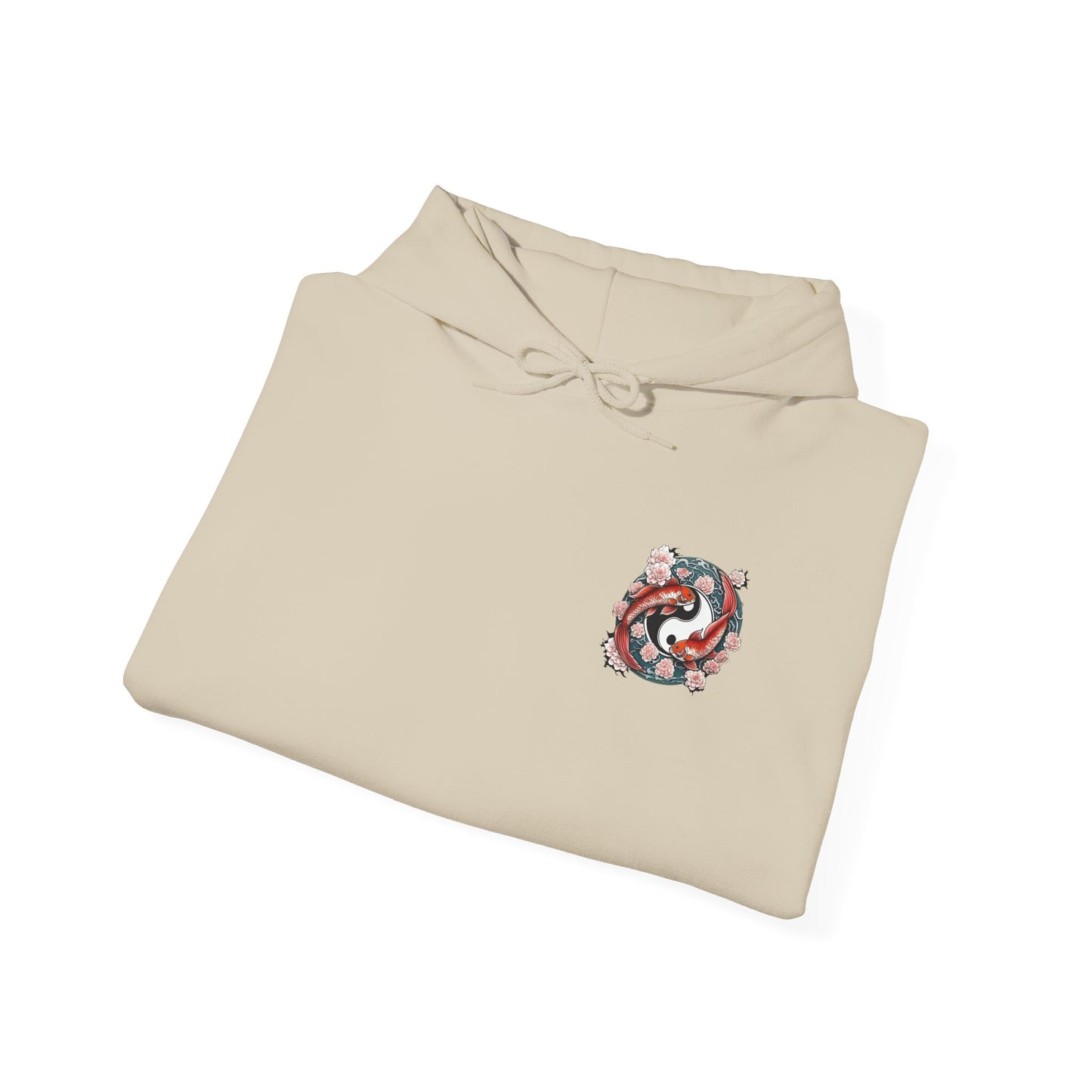 Koi Fish Yin Yang Hooded Sweatshirt