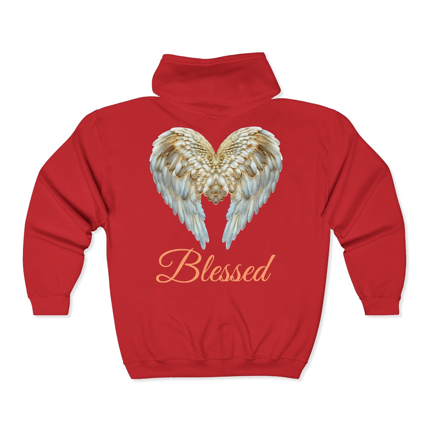 Blessed Angel Wing  Full Zipper Hoodie