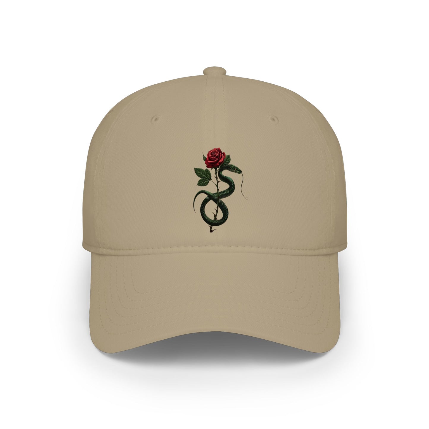 Snake Rose Baseball Cap