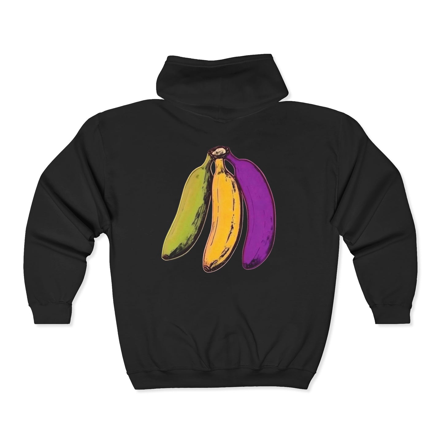 Tropical Bananas Full Zipper Hoodie