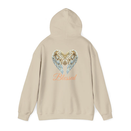 Blessed Angel Wing Hooded Sweatshirt