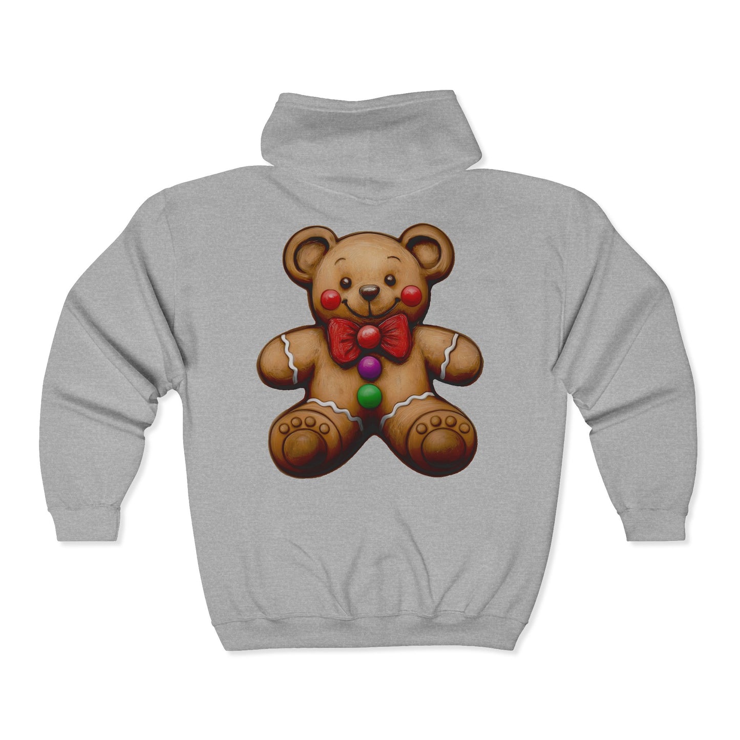 Cookie Bear Full Zipper Hoodie