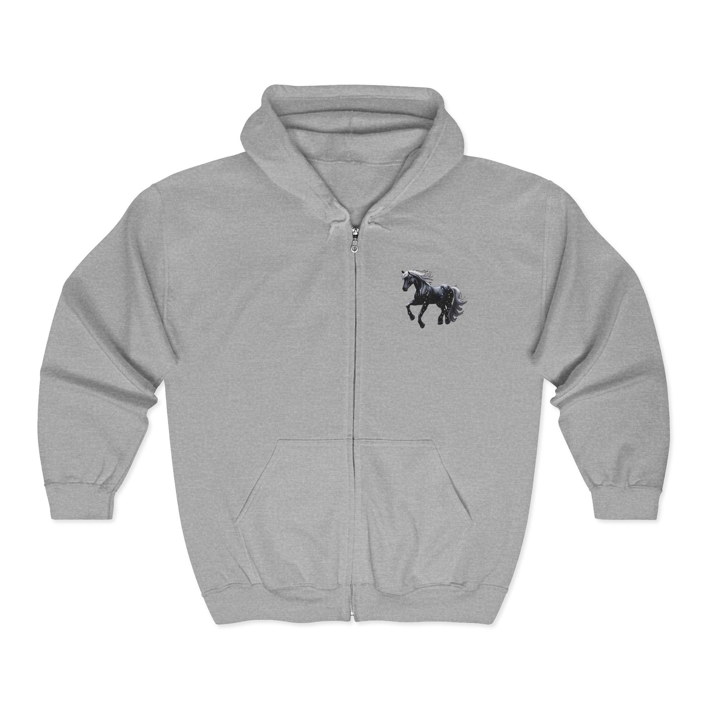 Stars Horse Full Zipper Hoodie