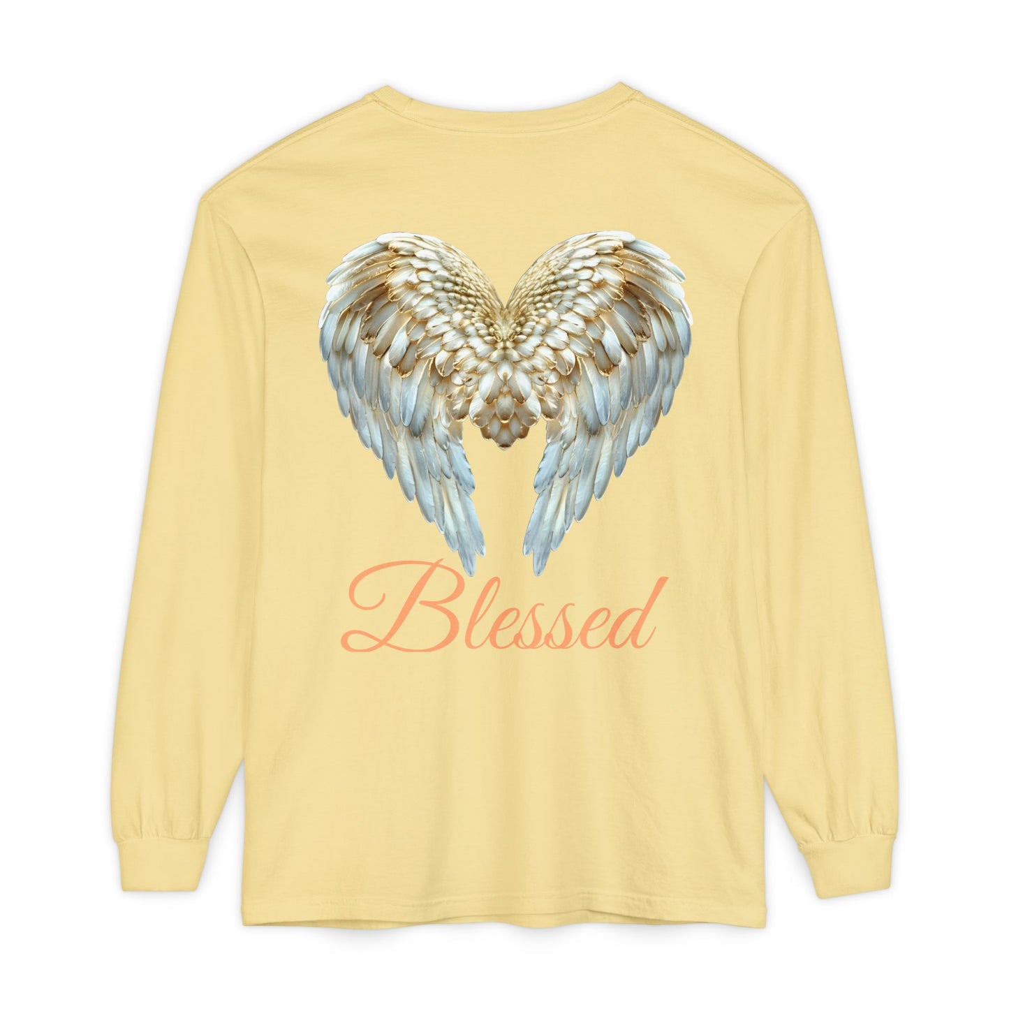 Blessed Angel Wing Long Sleeve T-Shirt