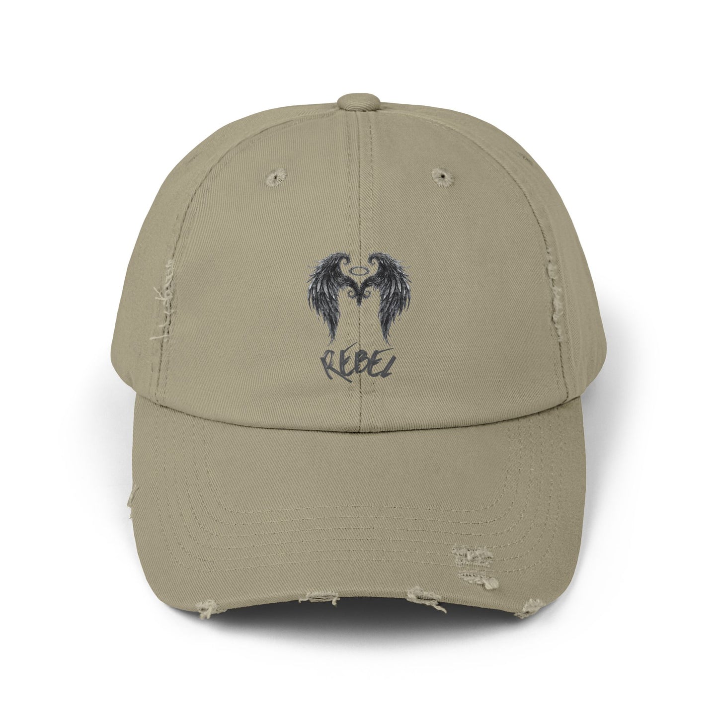 Rebel Wing Distressed Cap