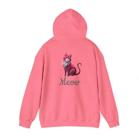 Pink Cat Hooded Sweatshirt