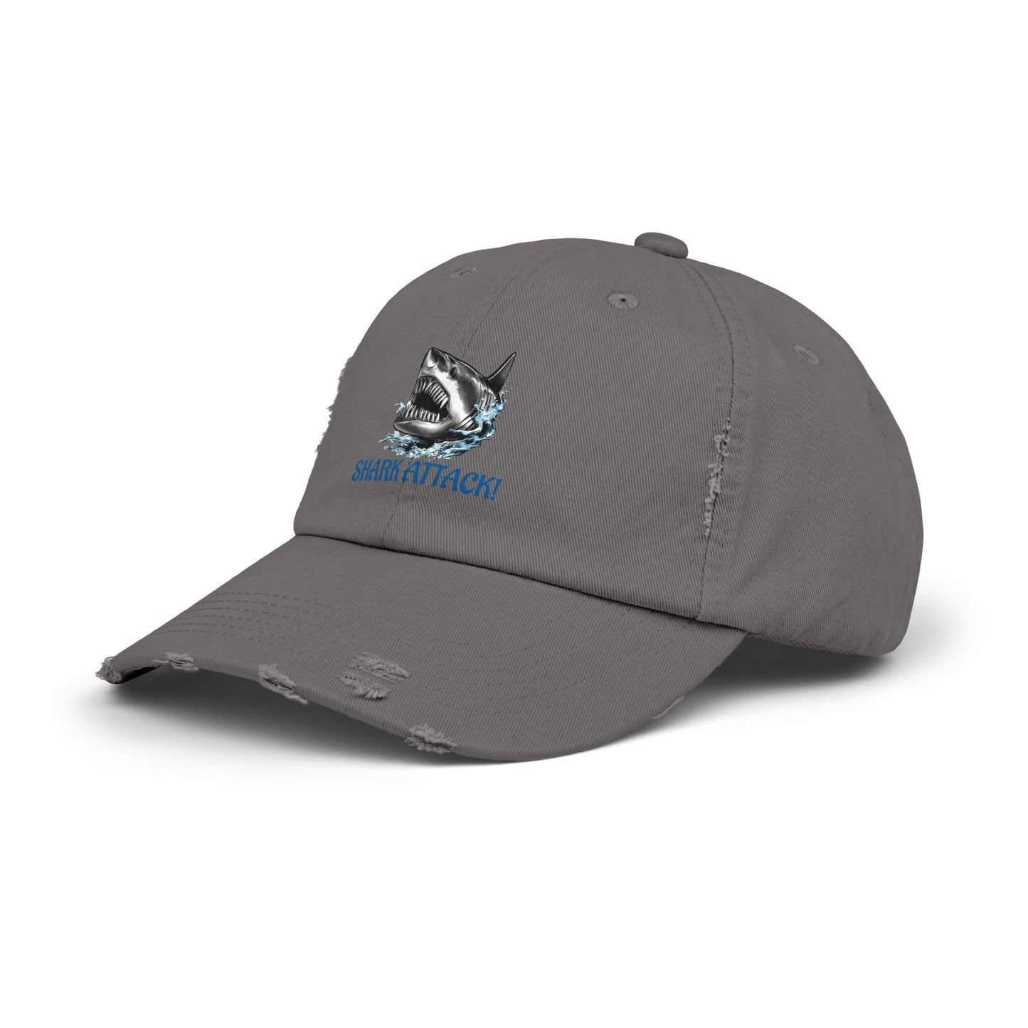 Shark Attack Distressed Cap