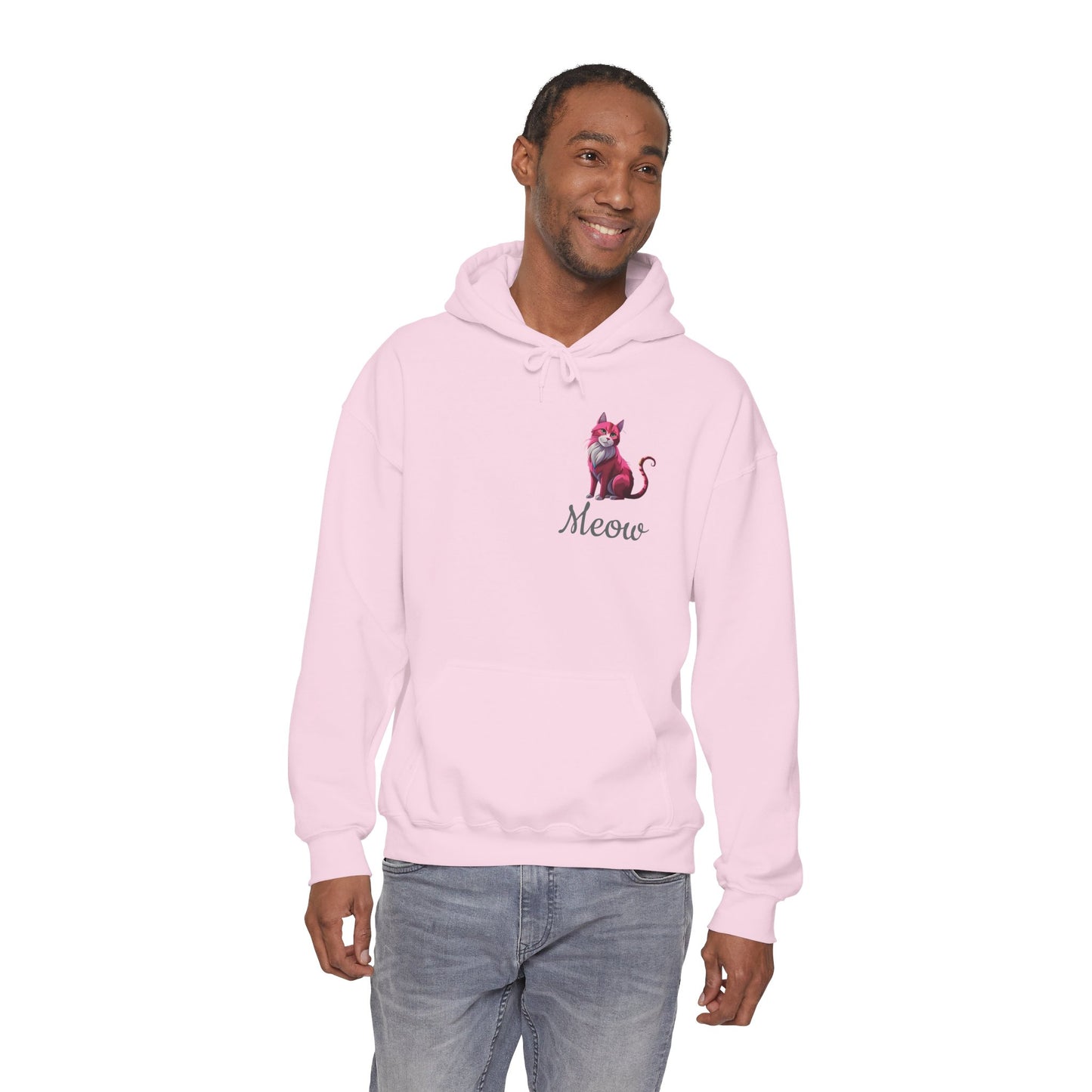 Pink Cat Hooded Sweatshirt