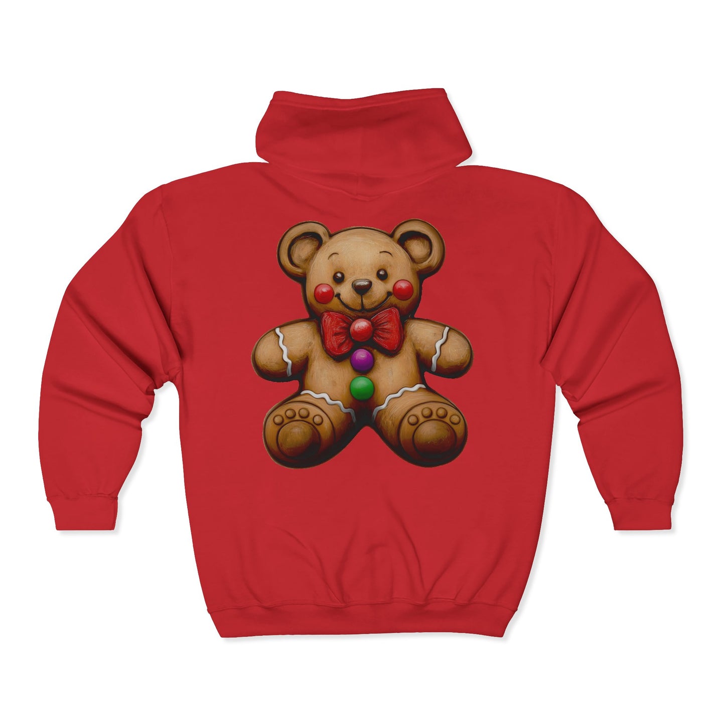 Cookie Bear Full Zipper Hoodie