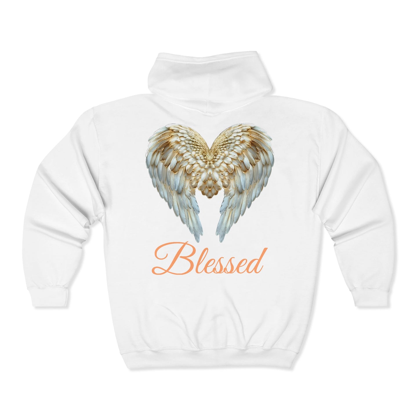 Blessed Angel Wing  Full Zipper Hoodie