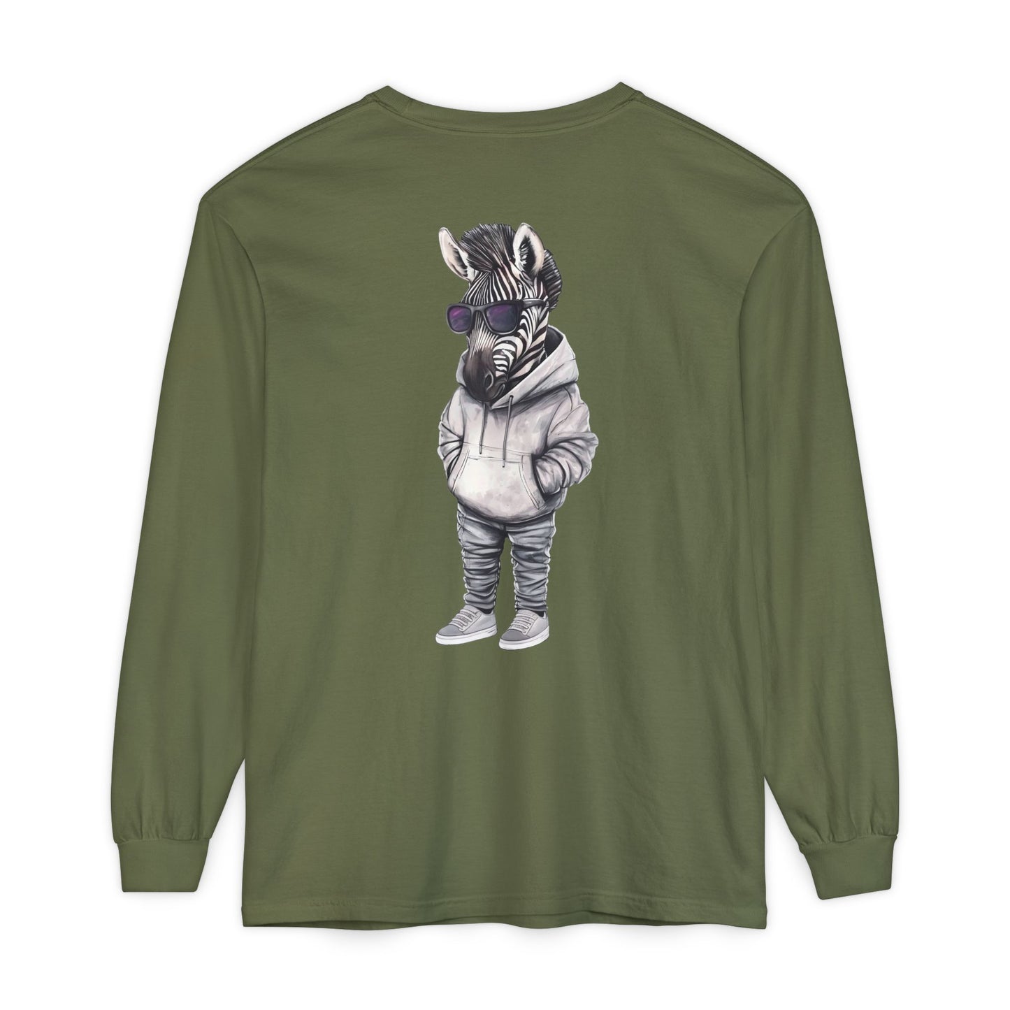 Chill Zebra Long Sleeve Tee