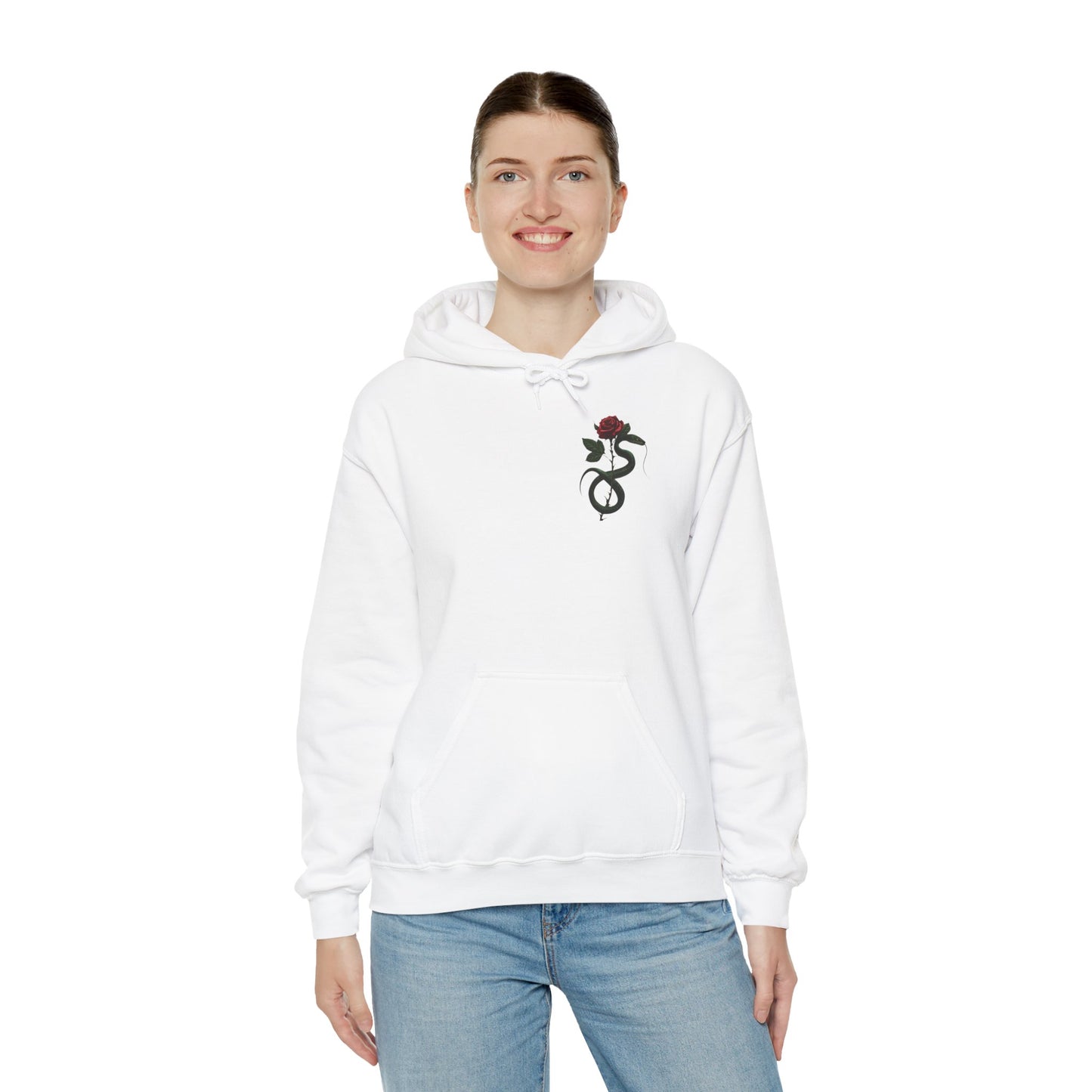 Snake Rose Hooded Sweatshirt