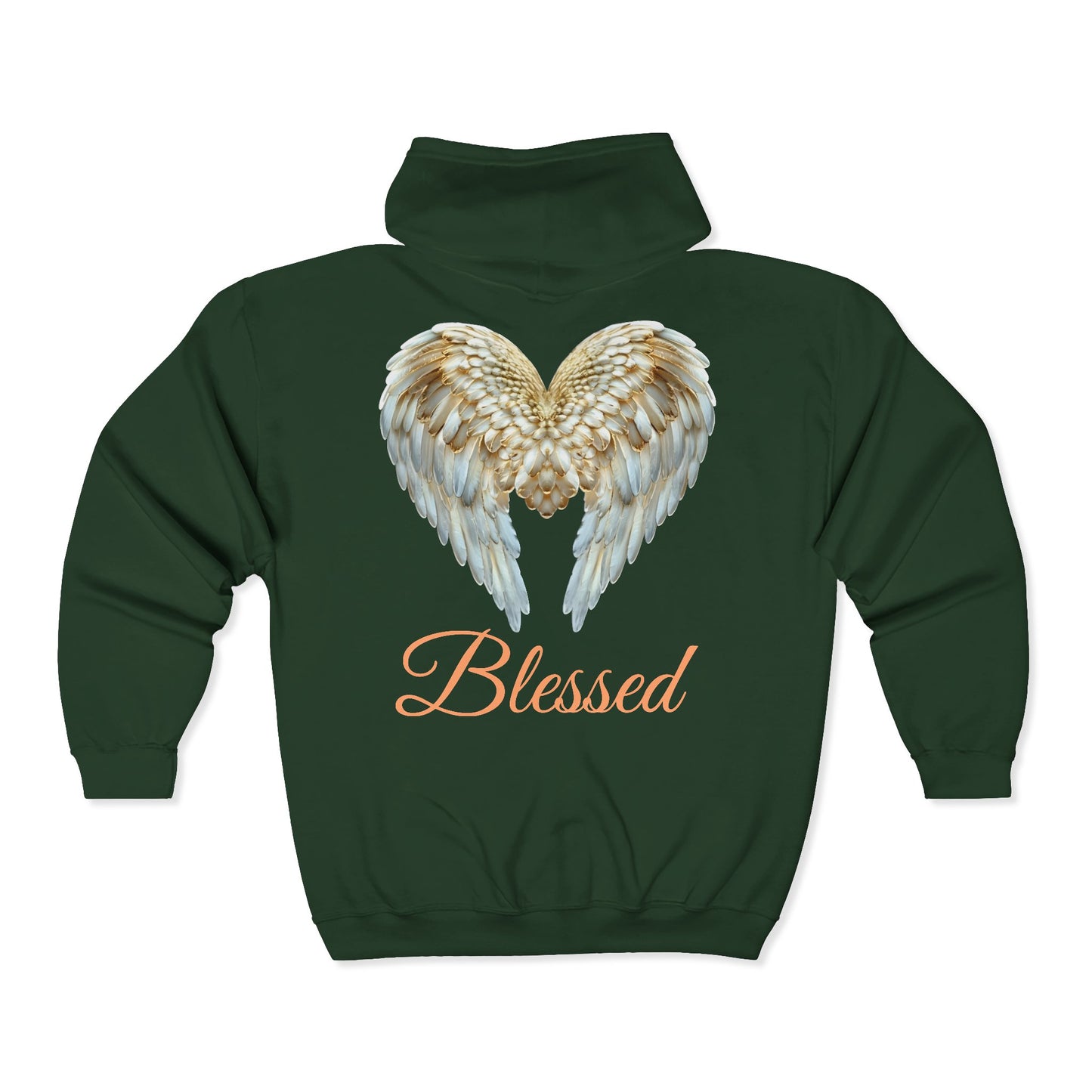 Blessed Angel Wing  Full Zipper Hoodie