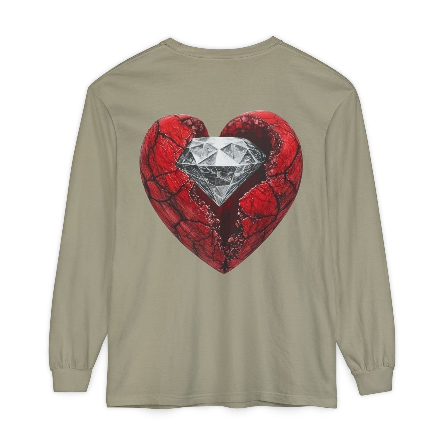 Diamond Heart Long Sleeve Tee