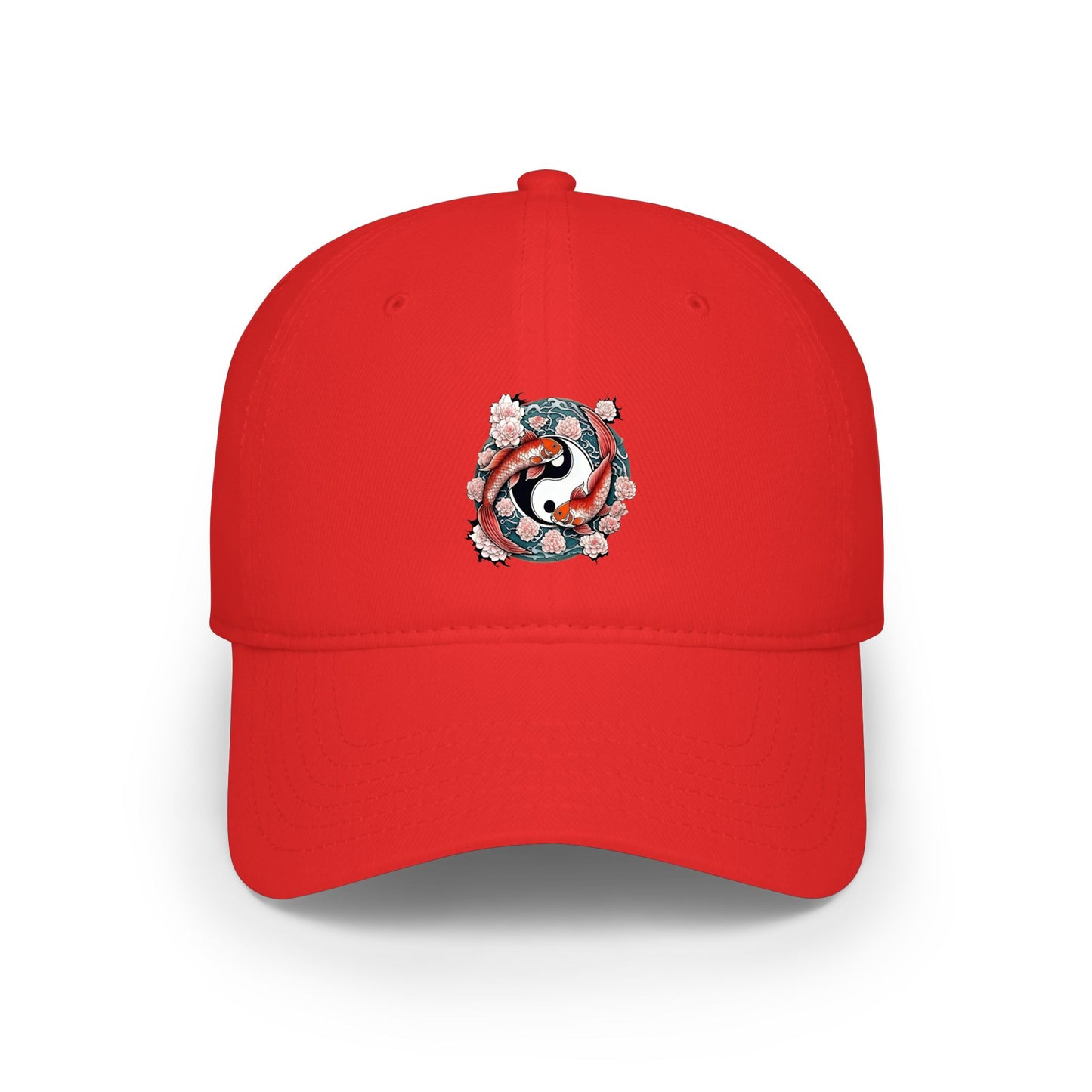Koi Fish Yin Yang Baseball Cap